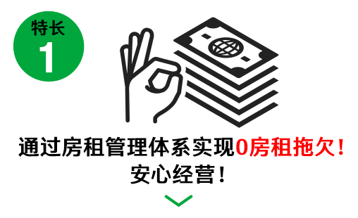 特長2家賃管理システムで家賃の滞納0!