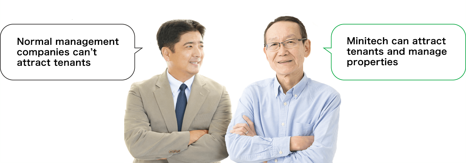 Normal management companies can’t attract tenantsMinitech can attract tenants and manage properties