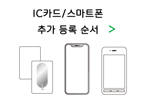 IC カード/ スマートフォンの追加登録の流れ >