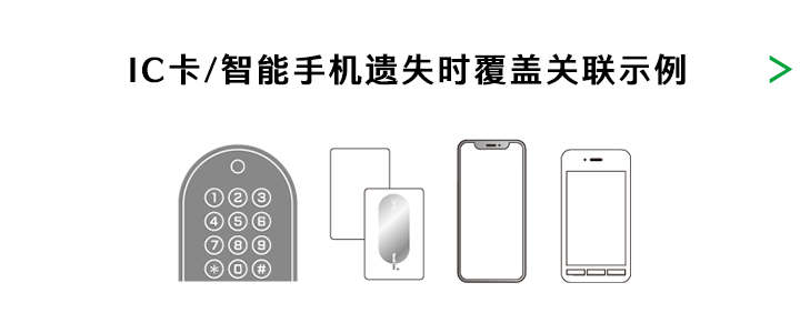 IC カード/ スマートフォン紛失時の上書き登録例 >