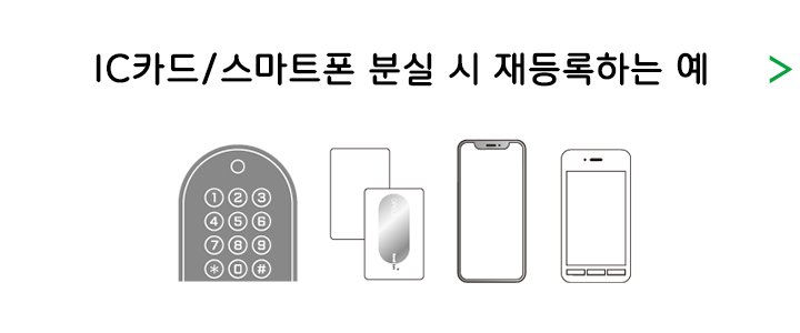 IC カード/ スマートフォン紛失時の上書き登録例 >