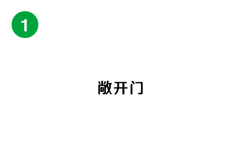 ドアを開放する