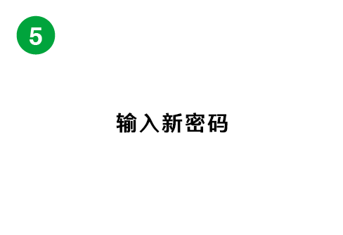 新しいパスワードを入力する