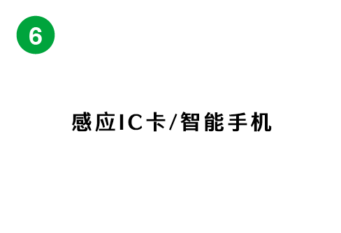 ICカード・スマートフォンをかざす