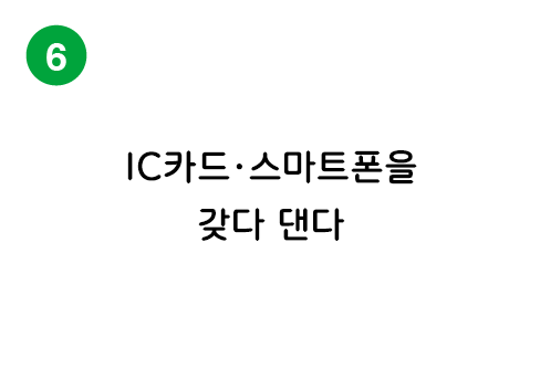 ICカード・スマートフォンをかざす