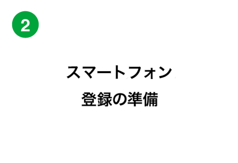 スマートフォン登録の準備